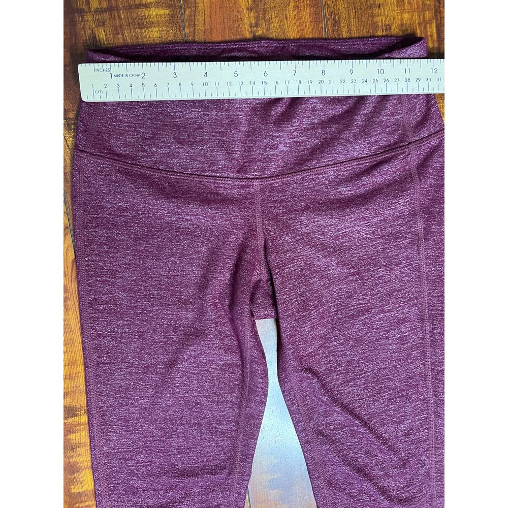 Athleta Heather High Rise Leggings Women XS Burgundy Full Length Yoga Workout - Picture 8 of 8